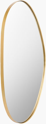 Aamnah Accent Mirror AMH-001 in Gold, side profile
