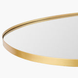 Aamnah Accent Mirror AMH-001 in Gold, corner detail