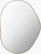 Aamnah Accent Mirror AMH-001 in Gold, front view