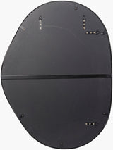 Aamnah Accent Mirror AMH-002 in Black, back view