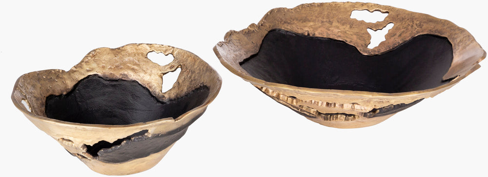 Ambrosia Decorative Bowl AOA-001 in Black, front view