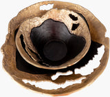 Ambrosia Decorative Bowl AOA-001 in Black, opening detail