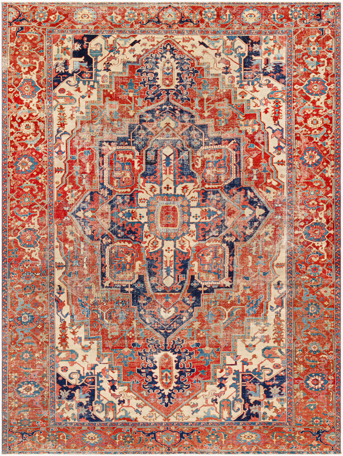 Antique One of a Kind Handmade Rug