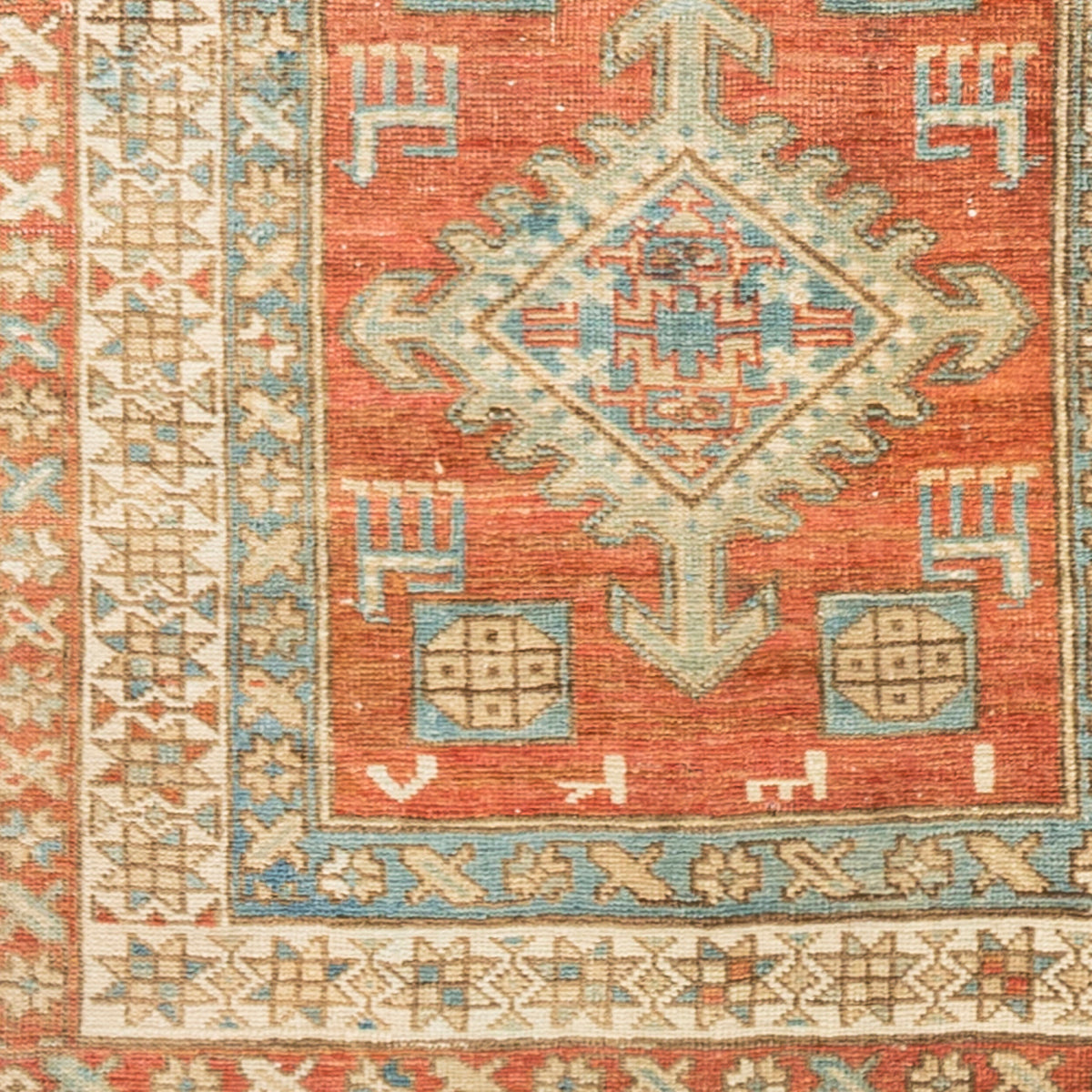 Antique One of a Kind Handmade Rug