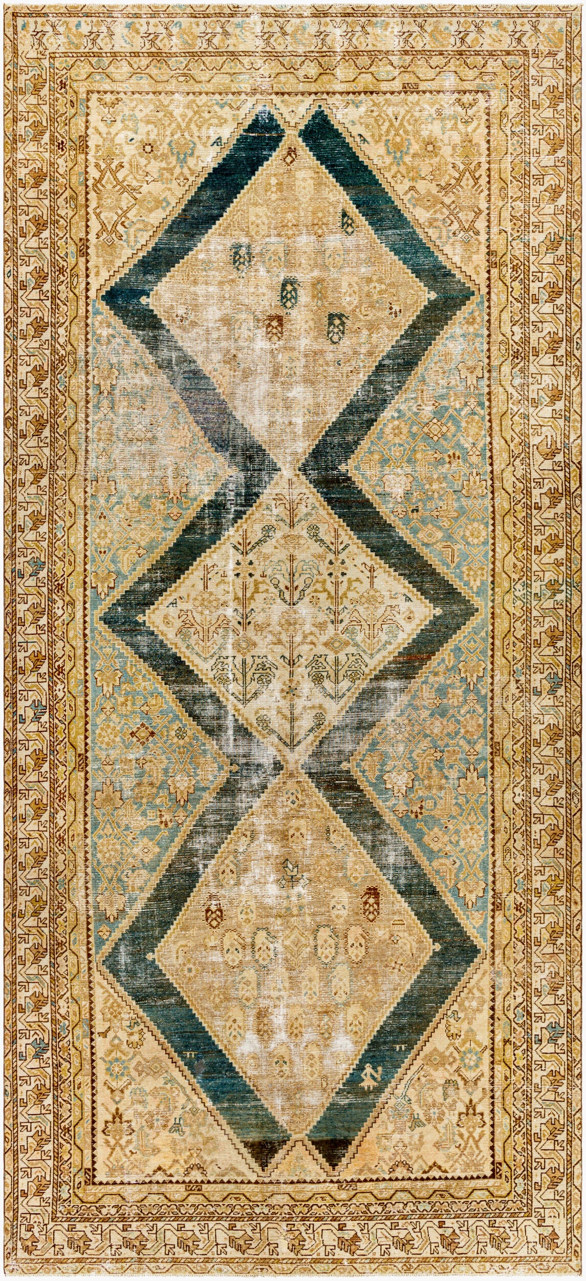 Antique One of a Kind Handmade Rug