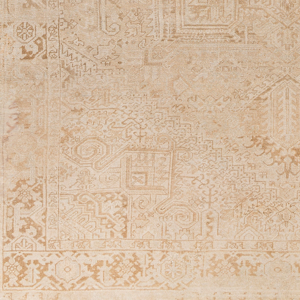 Antique Turkish hand-knotted rug, 9'1" x 11'1", colour swatch