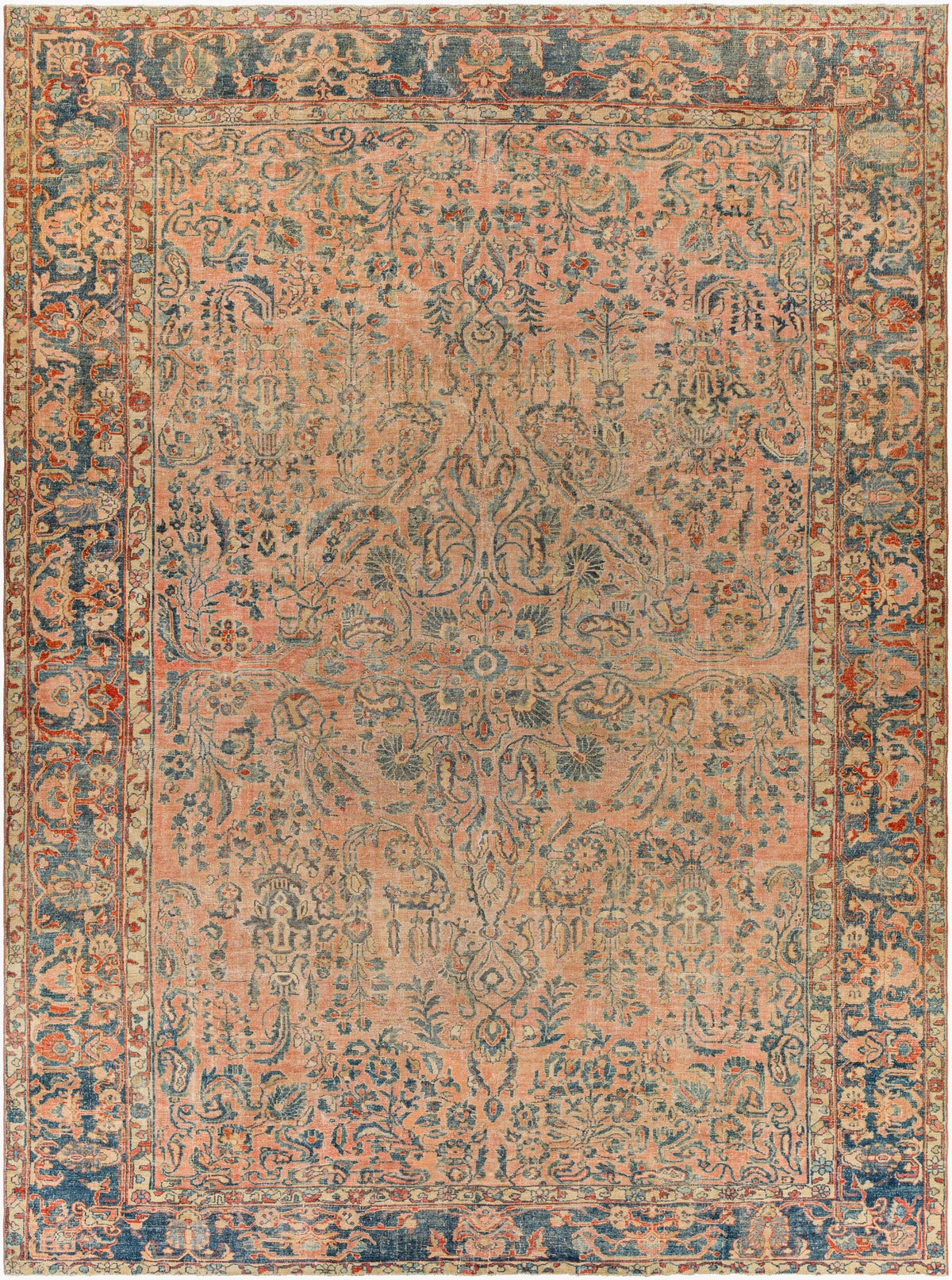 Antique One of a Kind Handmade Rug