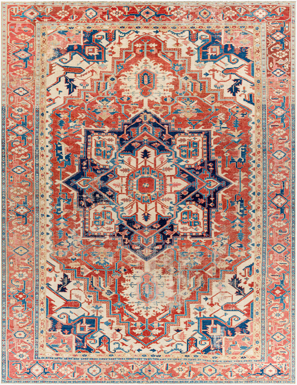 Antique One of a Kind Handmade Rug