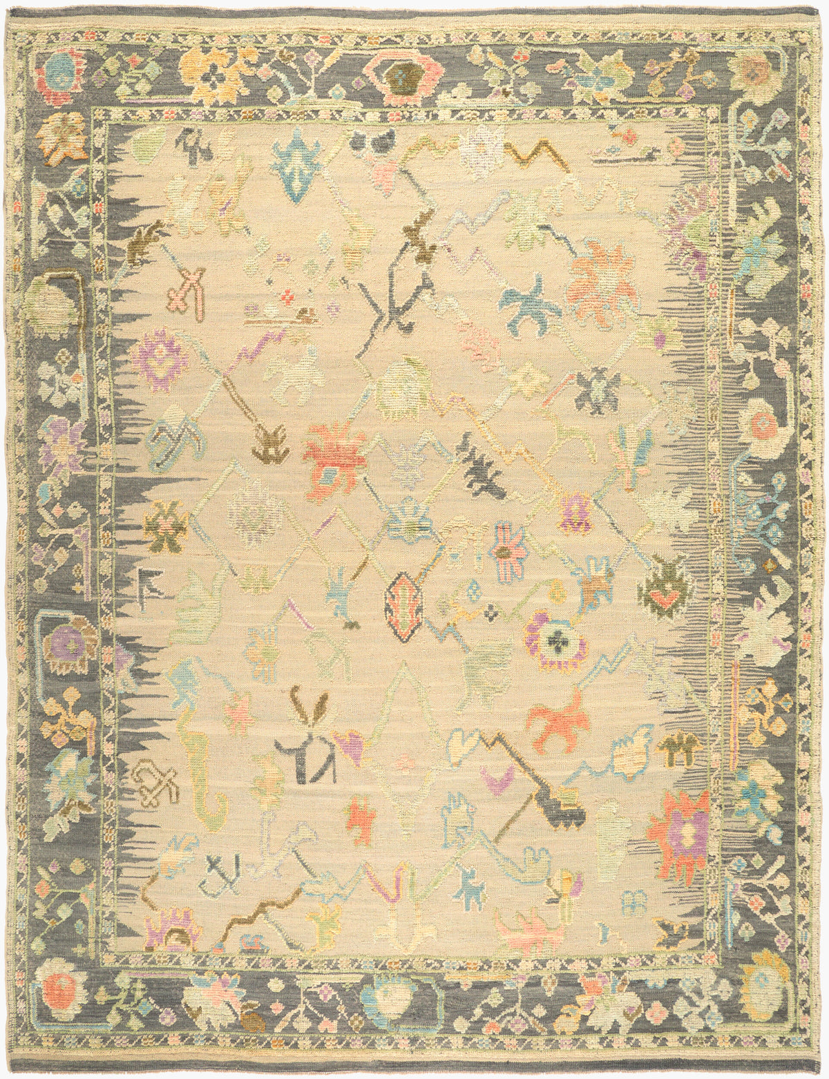 Antique One of a Kind Handmade Rug