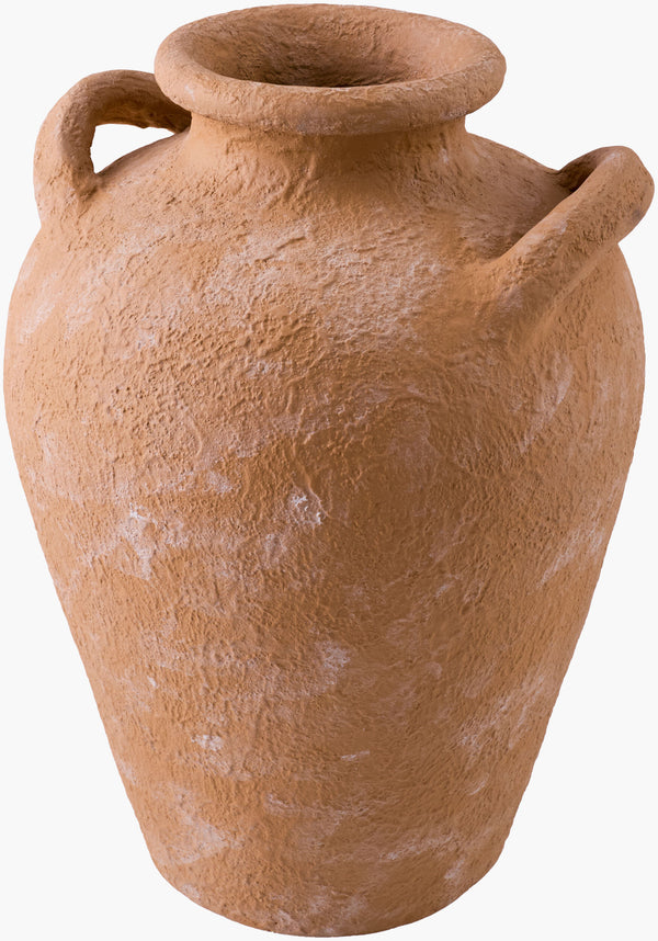 Artefact Vase ARC-002 in Terracotta, front view