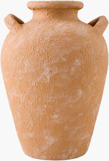 Artefact Vase ARC-002 in Terracotta, front detail