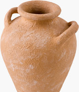 Artefact Vase ARC-002 in Terracotta, top detail
