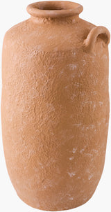 Artefact Vase ARC-003 in Terracotta, front view