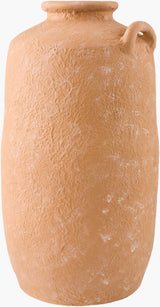 Artefact Vase ARC-003 in Terracotta, front detail
