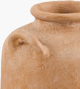 Artefact Vase ARC-004 in Terracotta, corner detail