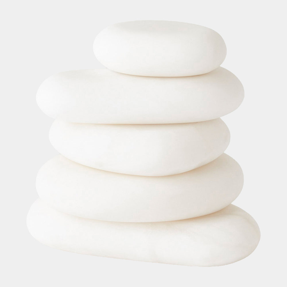 Alabaster River Rocks in White, product view