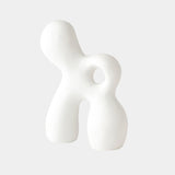 Ronan Sculpture in Matte White, close-up detail