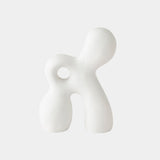 Ronan Sculpture in Matte White, close-up detail