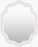 Aysun Accent Mirror ASUN-002 in White, front view