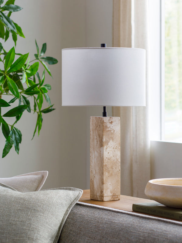 Aurembra Accent Table Lamp, styled in a room