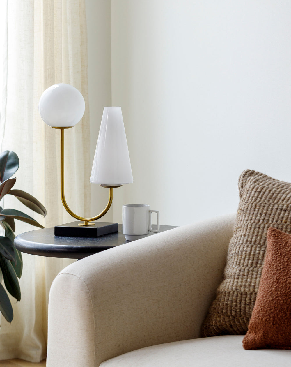 Avalora Accent Table Lamp, styled in a room