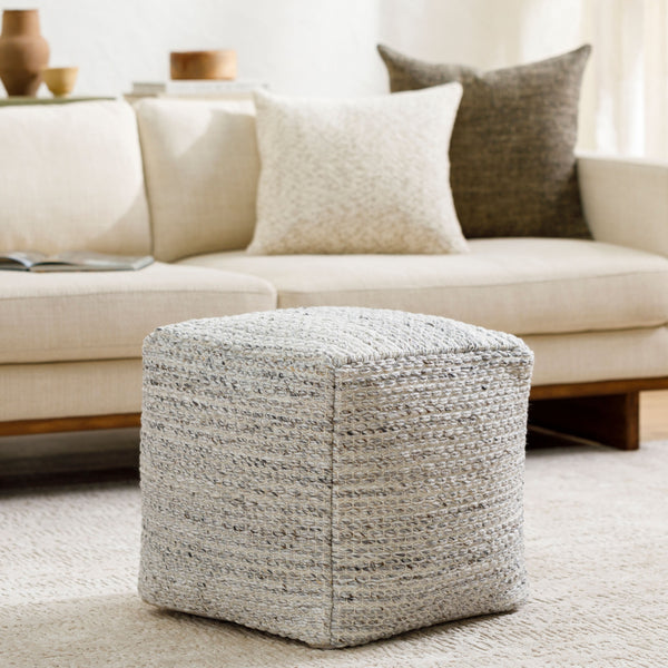 Averill Pouf, styled in a room
