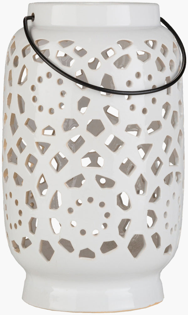 Avery Candleholder AVR-929 in White, front view