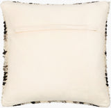 Benisouk Accent Pillow BES-003 in Black, back view