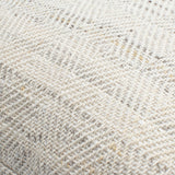 Boulder Accent Pillow BLD-002 in Light Grey, close-up of the texture