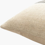 Brett Accent Pillow BOBT-001 in Light Brown, corner detail