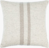 Brett Accent Pillow BOBT-002 in Ivory, front view