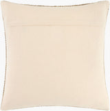 Ladera Accent Pillow BOLR-005 in Taupe, back view