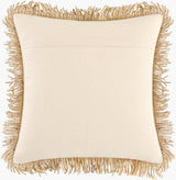 Marisol Accent Pillow BOMI-002 in Taupe, back view
