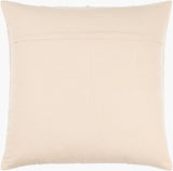 Mindy Accent Pillow BOMY-003 in Ivory, back view