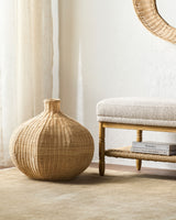 Boscha Basket BOSC-001 in Beige, styled in a room