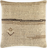 Solea Accent Pillow BOSE-003 in Beige, front view