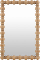 Brennan Accent Mirror BREN-002 in Wood, front view
