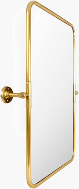 Burnish Accent Mirror BUN-002 in Gold, side profile