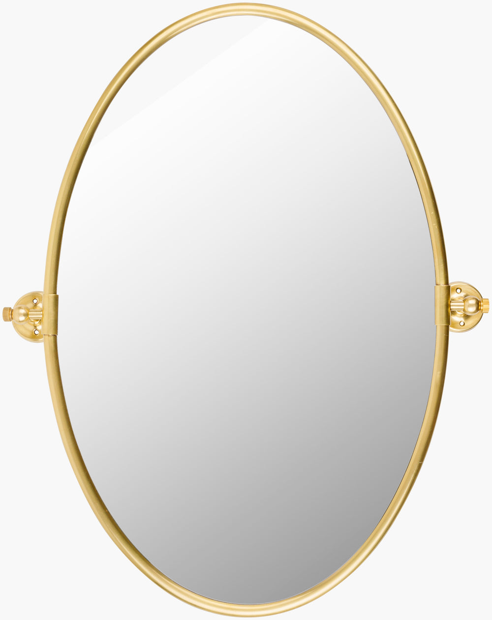 Burnish Accent Mirror BUN-003 in Gold, front view