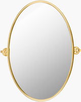 Burnish Accent Mirror BUN-003 in Gold, front view
