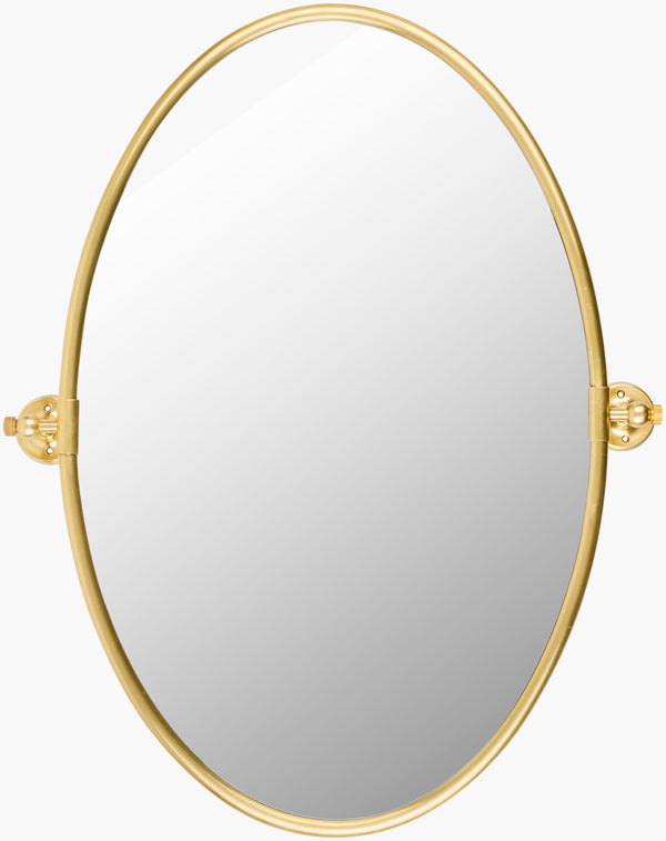 Burnish Accent Mirror BUN-003 in Gold, front view