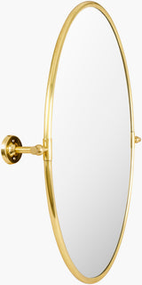 Burnish Accent Mirror BUN-003 in Gold, side profile