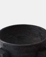 Carly Dome Bowl in Ebonized, corner detail
