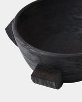 Carly Dome Bowl in Ebonized, texture close-up