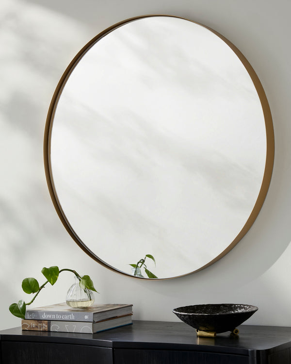 Carbondale Accent Mirror CALE-001, styled in a room