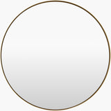 Carbondale Accent Mirror CALE-001 in Gold, front view