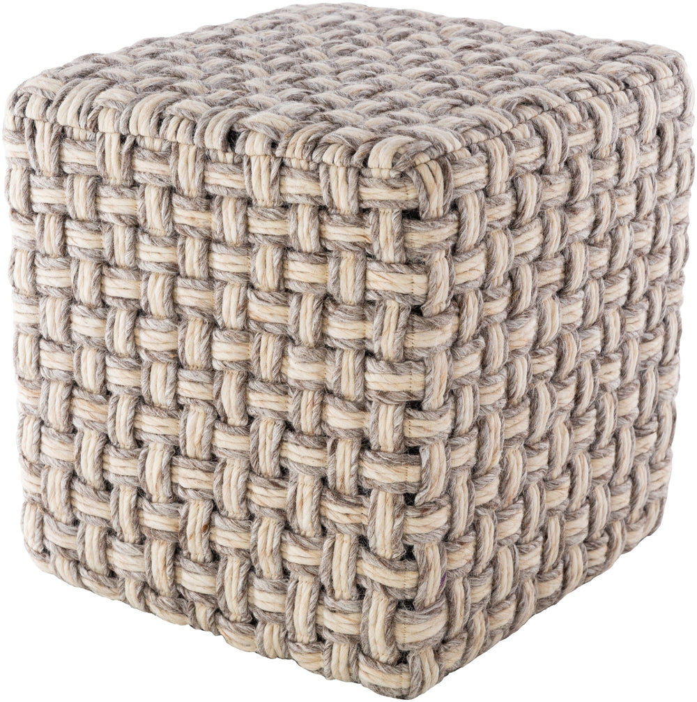 Cordoba Pouf in light brown, view 2 of 4