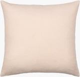 Corduroy Quarters Accent Pillow CDQ-001 in Light Beige, back view