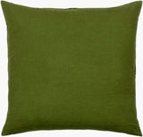 Corduroy Quarters Accent Pillow CDQ-004 in Olive, back view