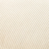 Corduroy Quarters Accent Pillow CDQ-013 in Ivory, close-up of the texture